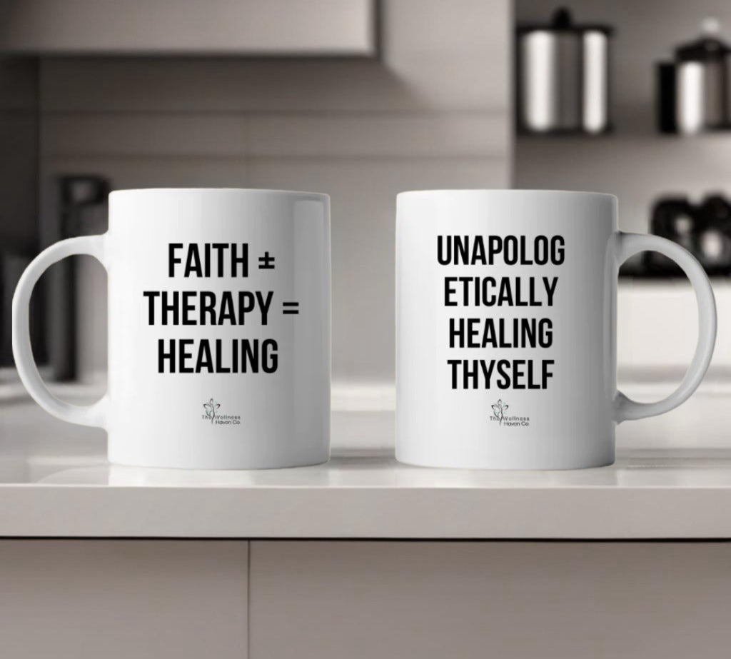 Faith + Therapy = Healing Mug
